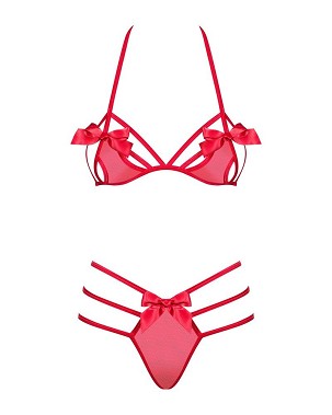 Giftella 2 részes szett, piros S/M