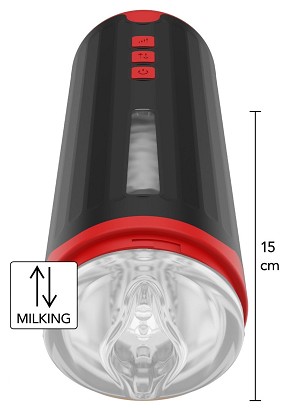 Milking Master maszturbátor – fekete