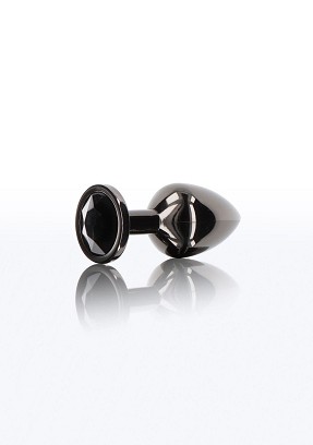 Anál dugó gyémánt ékkővel, S – fekete