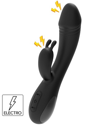 E-Stim elektrostimulációs nyuszivibrátor – fekete