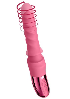 Swirl bordázott masszírozó vibrátor – rózsaszín