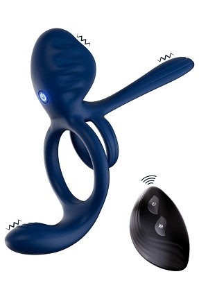 Dualdrive Couples Slimline vibrációs páros gyűrű – kék