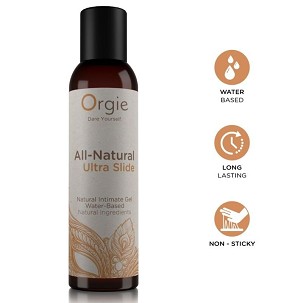 Orgie All-Natural Ultra Slide vízbázisú intim gél, 150 ml