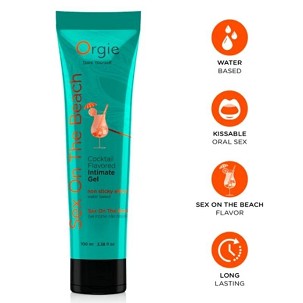 Orgie Lube Tube Cocktail Sex on the Beach ízű, csókolható vízbázisú intim gél, 100 ml