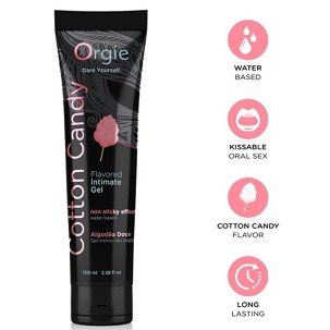 Orgie Lube Tube vattacukor ízű, csókolható vízbázisú intim gél, 100 ml