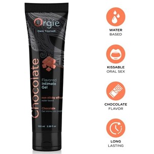 Orgie Lube Tube csokoládé ízű, csókolható vízbázisú intim gél, 100 ml