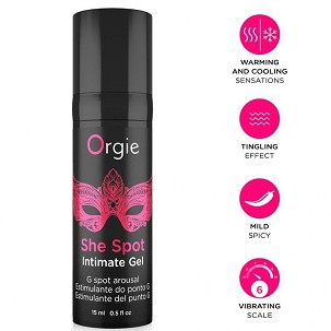 Orgie She Spot G-pont-izgató intim gél, 15 ml