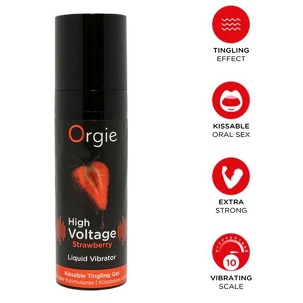 Orgie High Voltage eper ízű, extra erős csókolható folyékony vibrátor, 15 ml