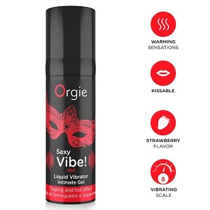 Orgie Sexy Vibe! Hot melegítő folyékony vibrátor, 15 ml