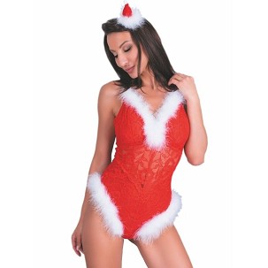 Livco Corsetti Naughty Santa karácsonyi body S/M