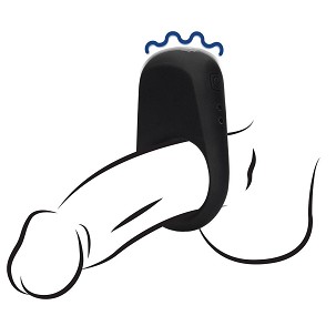 Loveline vibrációs péniszgyűrű – fekete