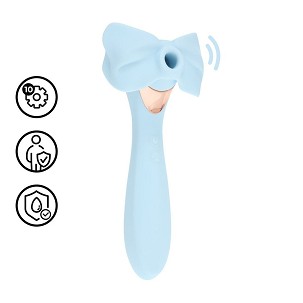 Loveline Darling AirTap wand vibrátor öt cserélhető fejjel – kék