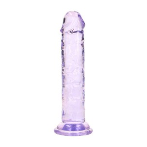 RealRock Crystal Clear élethű dildó 12,7 cm – lila