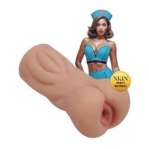 XKIN Career Girls Naughty Nurse Trixie Nightshift kis maszturbátor, 130 g – bézs